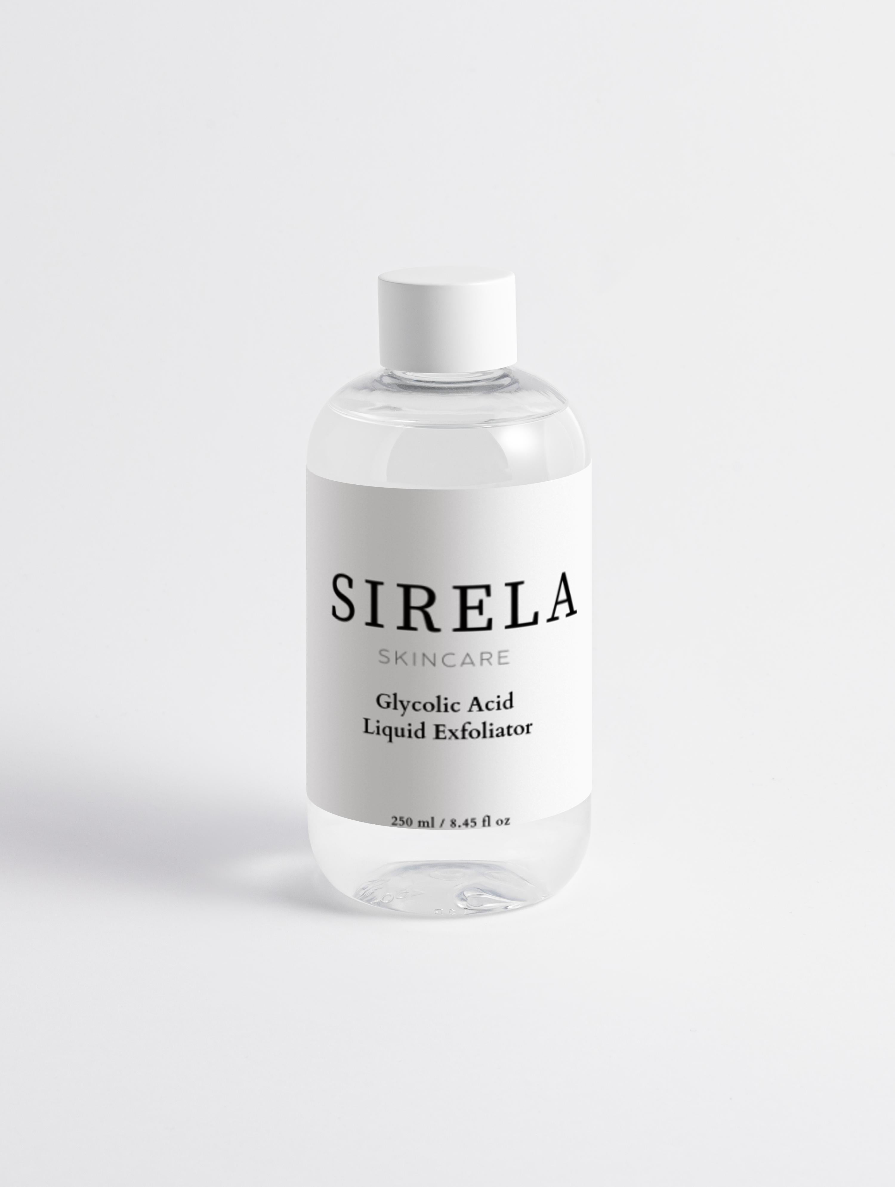 SIRELA skincare bottle on a white background