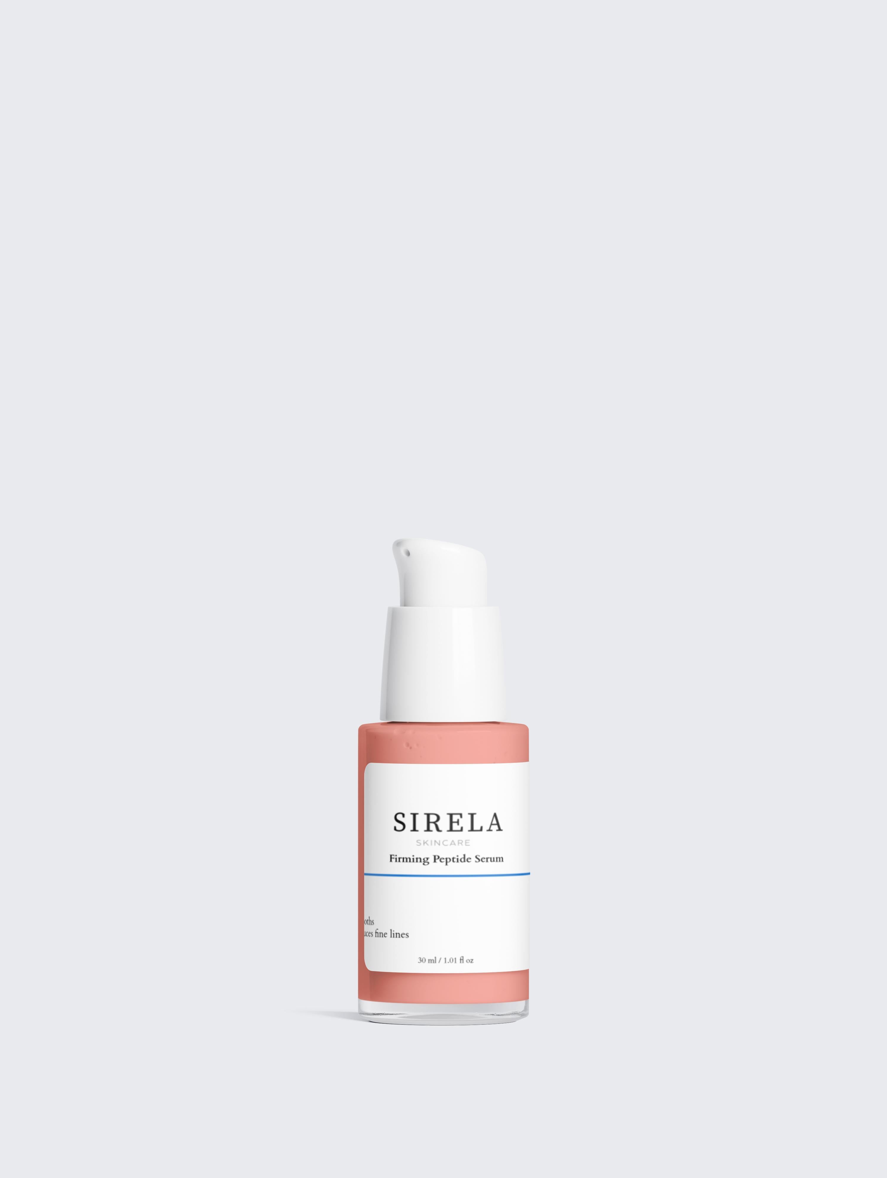 Sirela Skincare firming peptide serum bottle