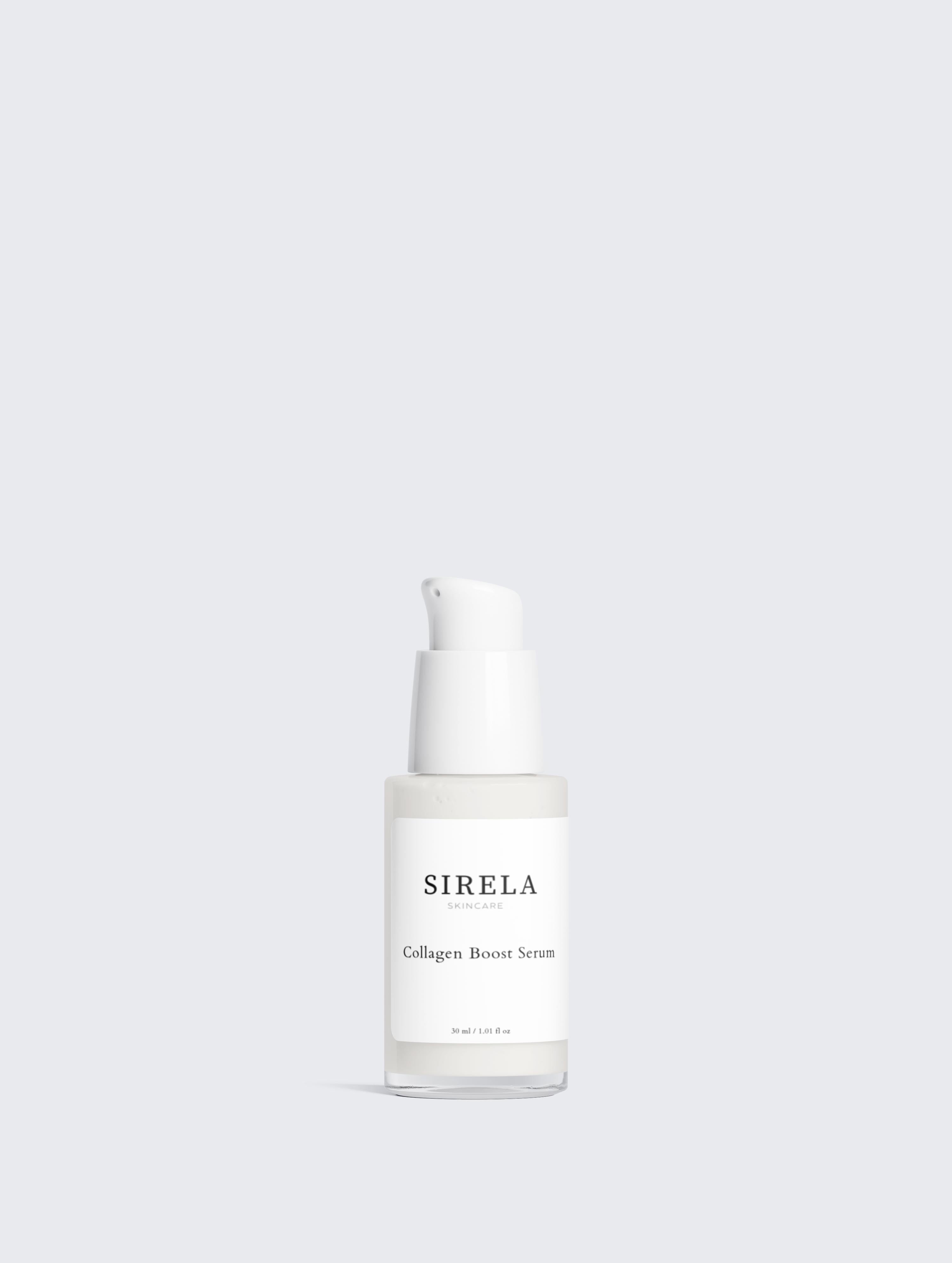 SIRELA Collagen Boost Serum bottle on a white background