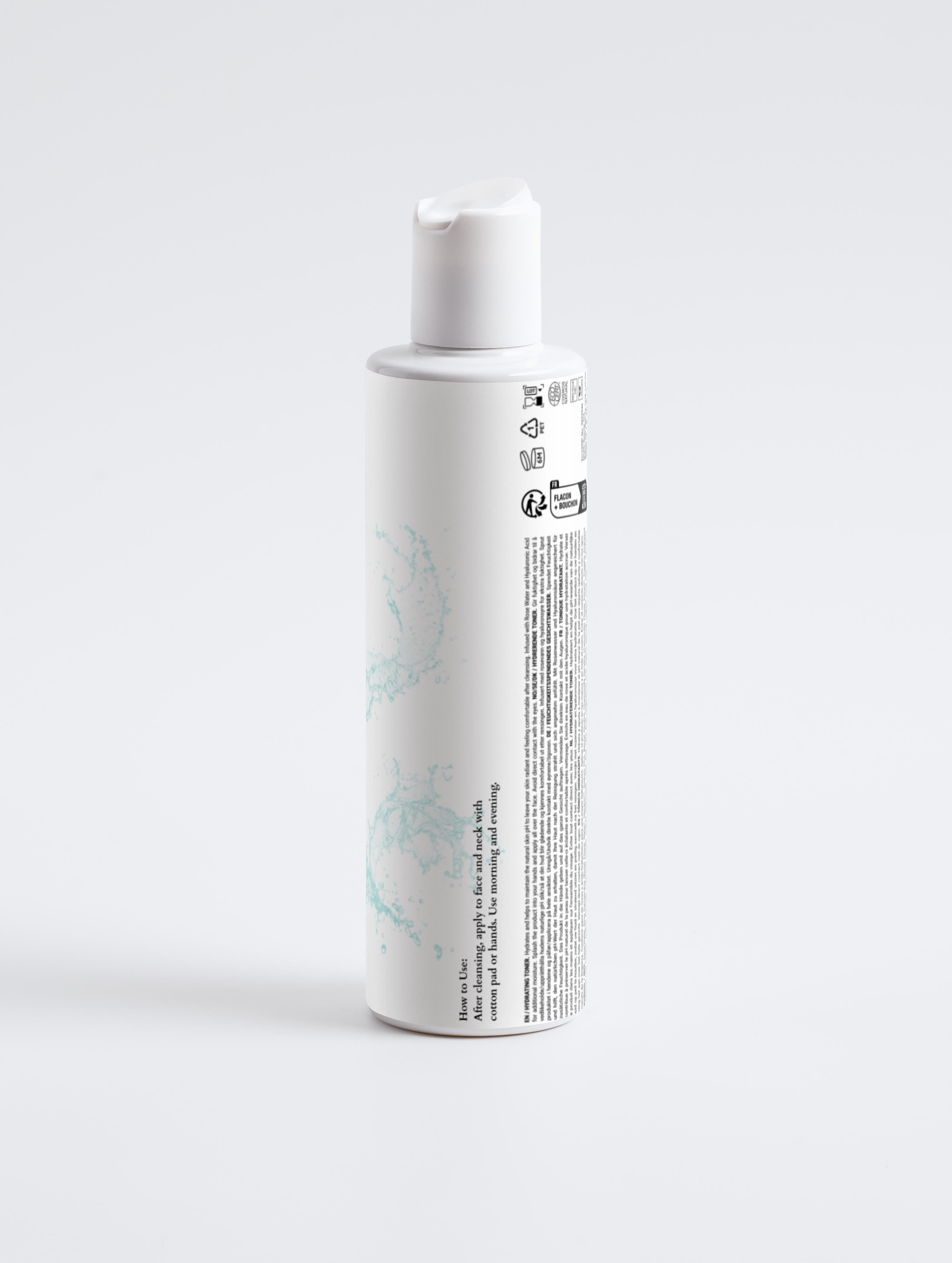Sirela Hydrating Toner – refreshing hydrating facial toner bottle on white background