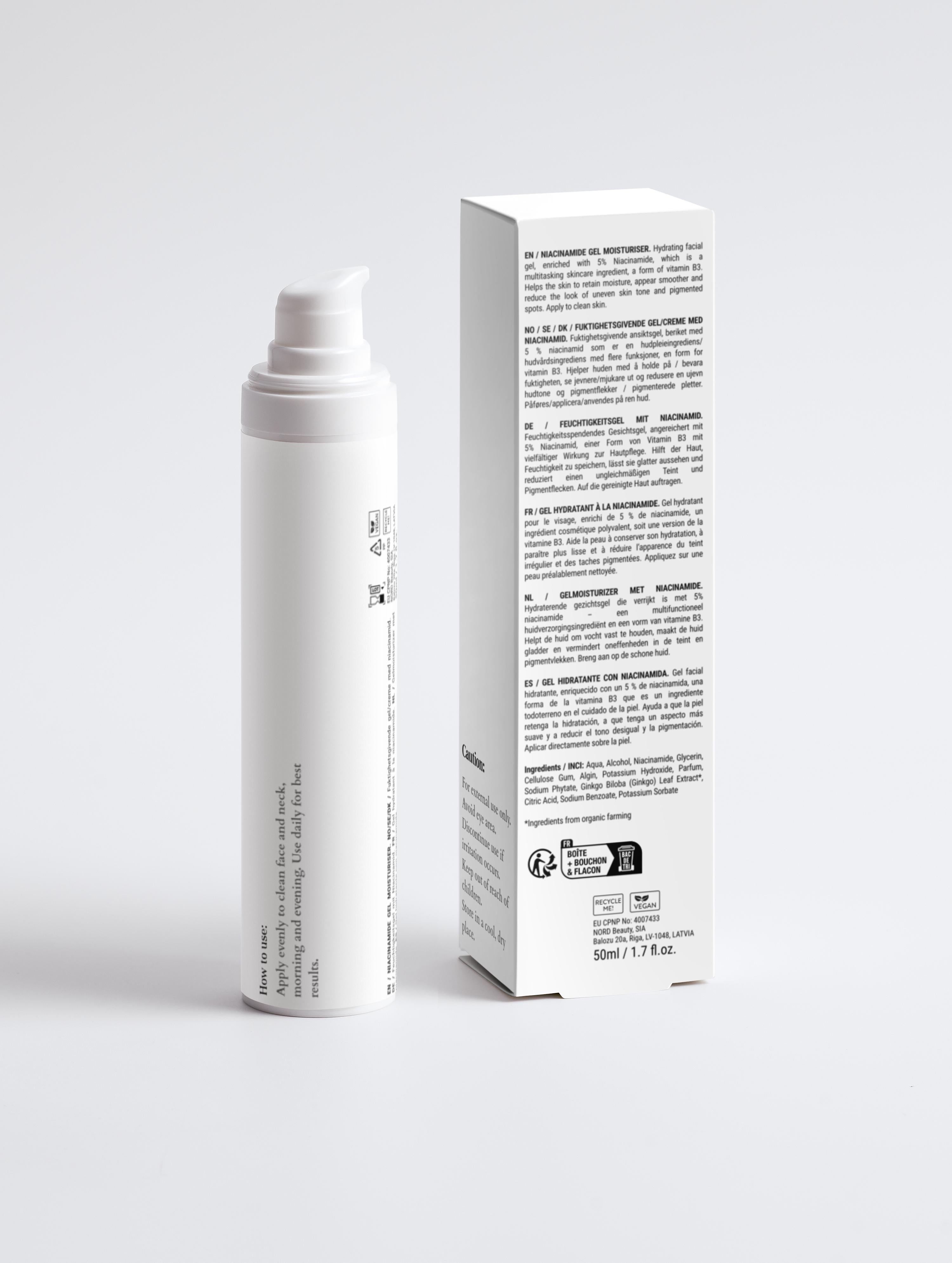Sirela B3 Cream – niacinamide B3 face cream bottle on white background