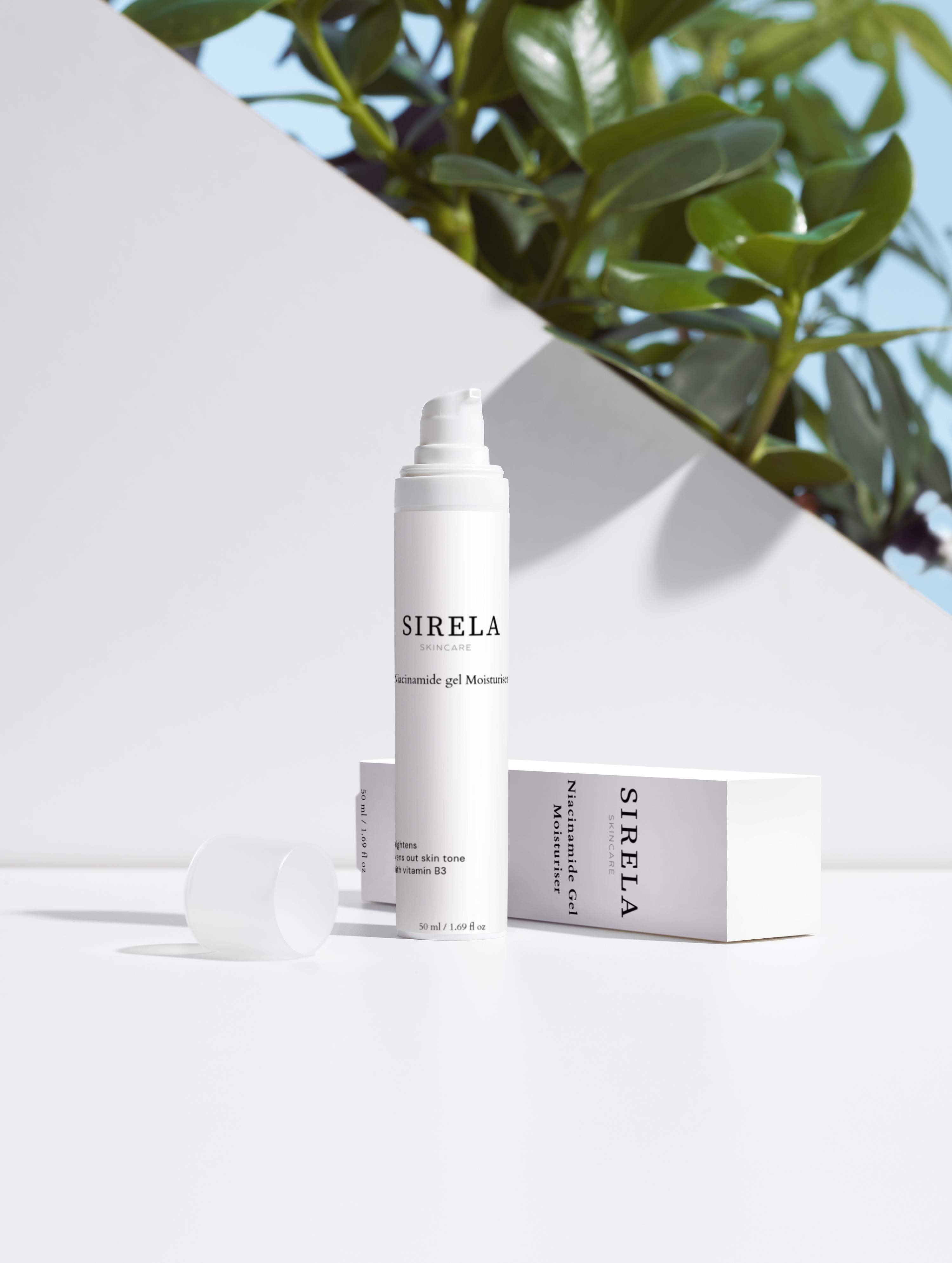 Sirela B3 Cream – niacinamide B3 face cream bottle on white background